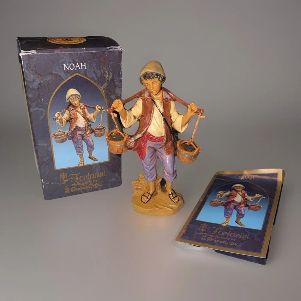 Vtg 2000 Fontanini Heirloom‎ Nativity Noah Water Boy 52562 Roman 5